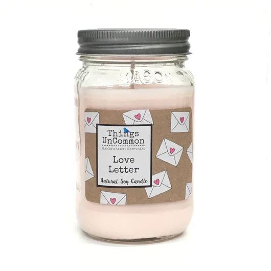 Love Letter Modern Mason Candle